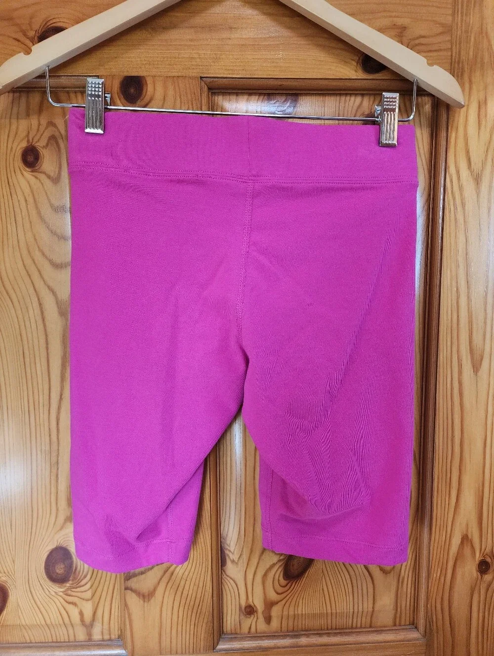 Nike Women's Hot Pink Athletic Bike Shorts with Swoosh, Size S